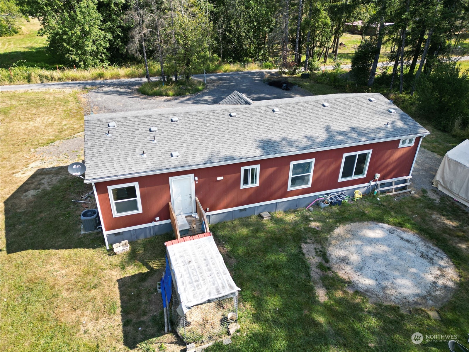 446-67 Meier Road Winlock, WA 98596 - Photo 22 of 33 an aerial view of a house with a yard