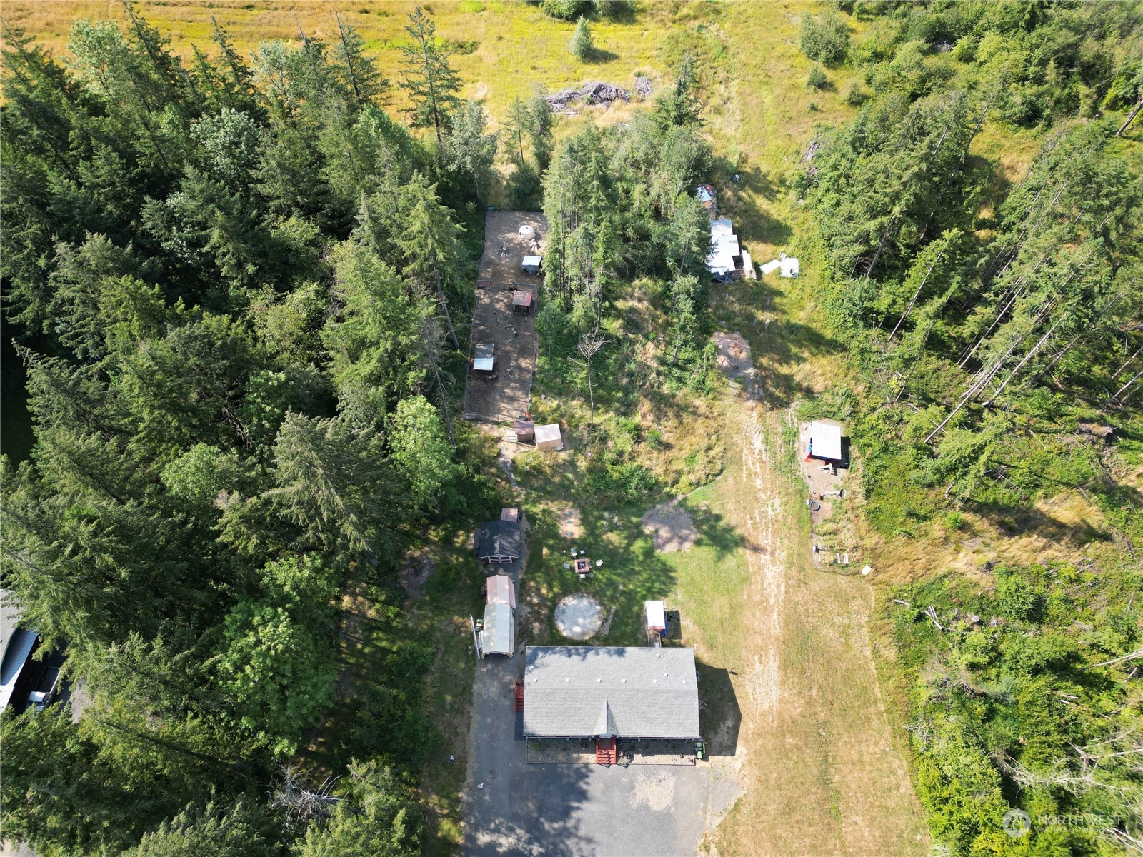 446-67 Meier Road Winlock, WA 98596 - Photo 33 of 33 an aerial view of a residential houses with yard