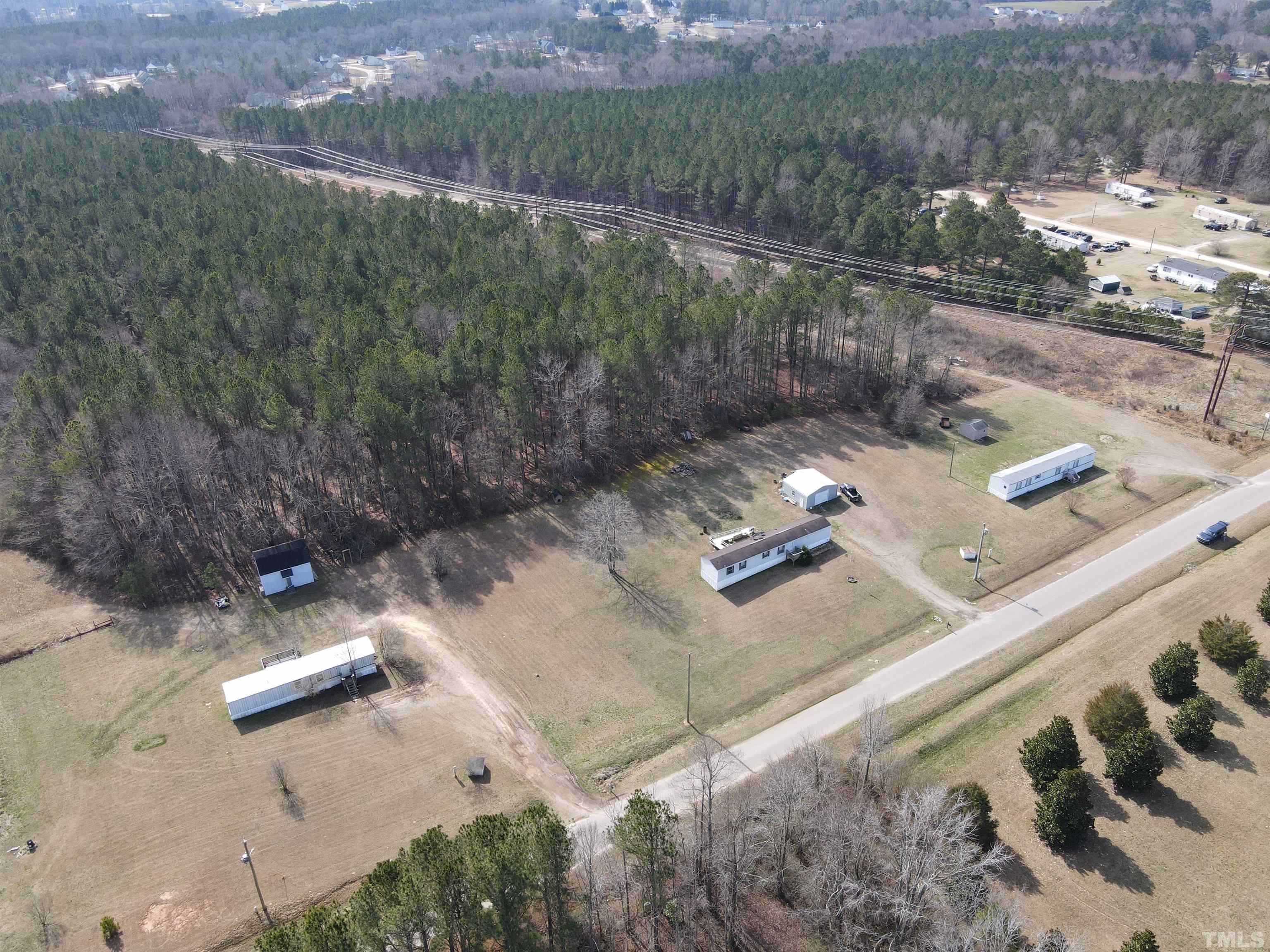 0 Rice Road Zebulon, NC 27597 - Photo 3 of 5 an aerial view of a house with a yard