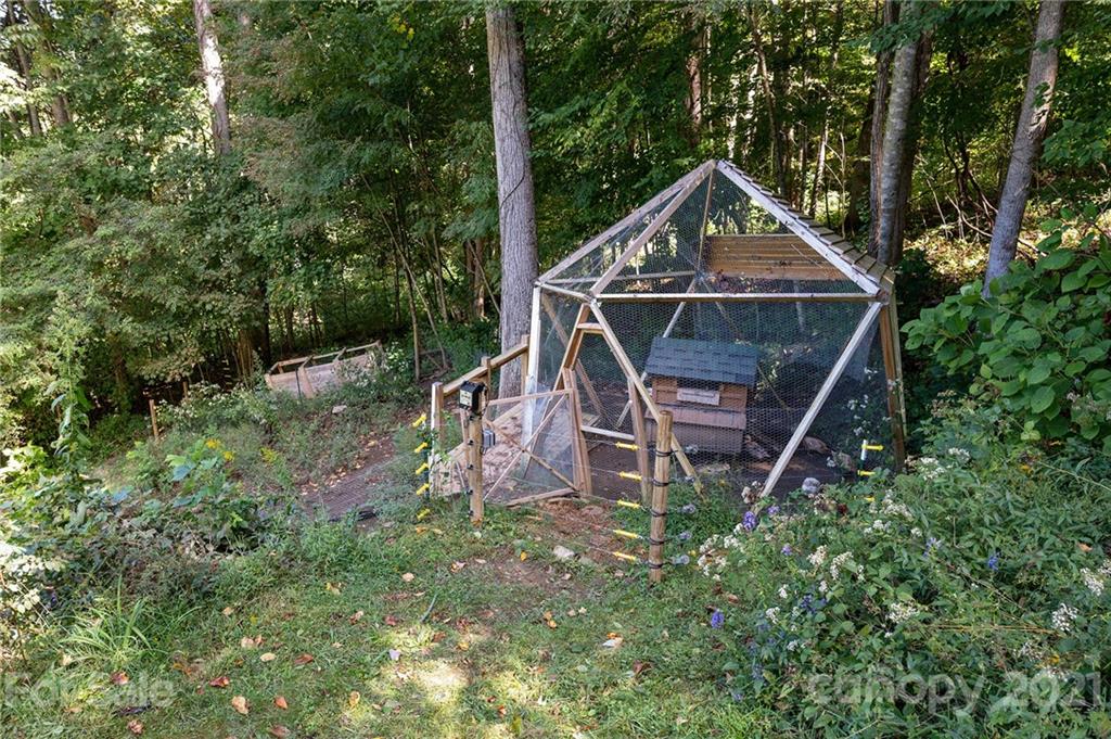 1747 Secluded Valley Road Marshall, NC 28753 - Photo 28 of 33 a wooden house with tall trees in the background