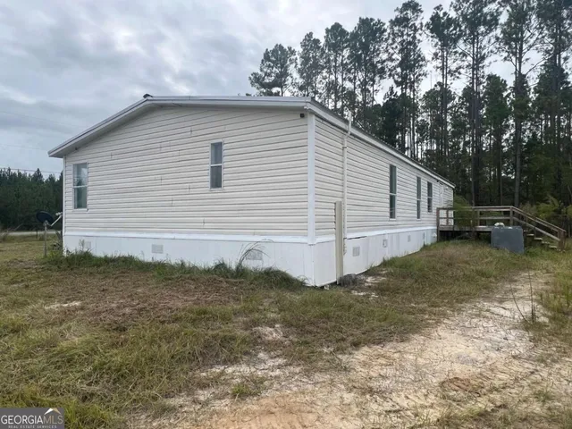 a backyard of a house