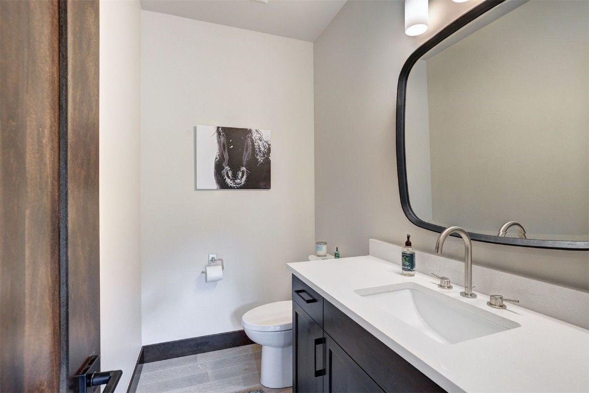160 Vendette Road Silverthorne, CO 80498 - Photo 28 of 50 Bathroom with vanity and wood tiled floors