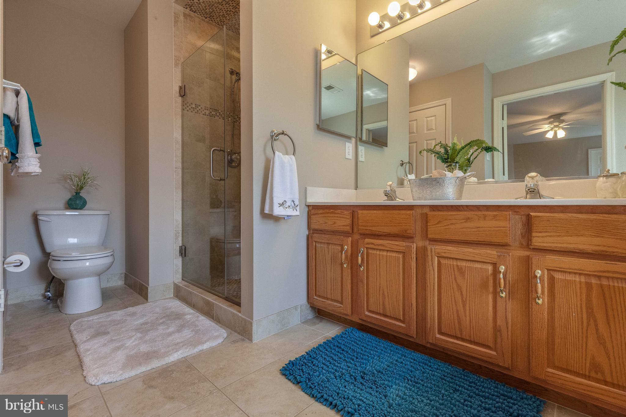 1746 Canal Run Drive Point of Rocks, MD 21777 - Photo 19 of 30 a spacious bathroom with a granite countertop sink and a mirror