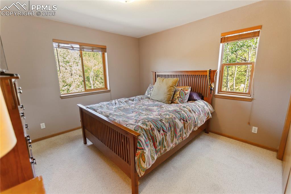 566 Spring Valley Drive Divide, CO 80814 - Photo 13 of 30 a bed sitting in a bedroom next to a window