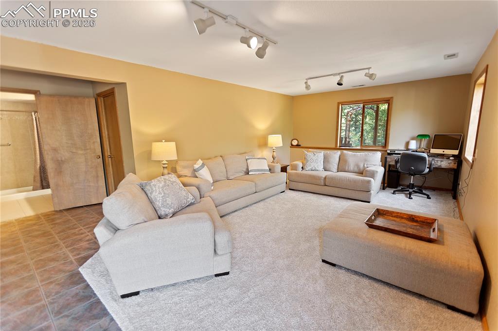 566 Spring Valley Drive Divide, CO 80814 - Photo 20 of 30 a living room with furniture and a large window