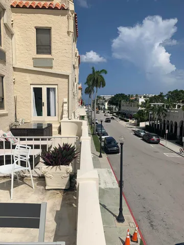a view of a balcony with outdoor space