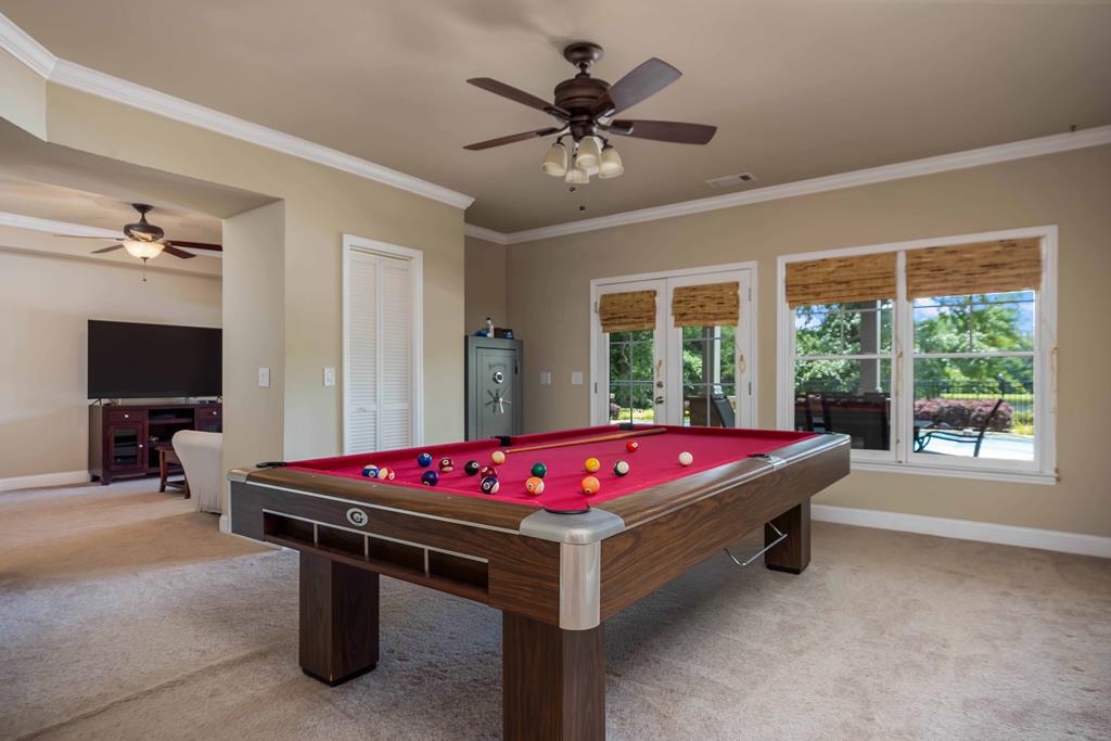 178 Rolling Farm Way Midland, GA 31820 - Photo 45 of 65 a living room with pool table furniture and a ceiling fan