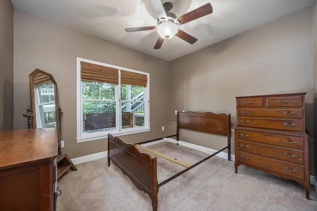 a view of a lake with houses