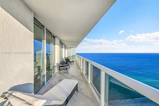 a view of balcony and living room