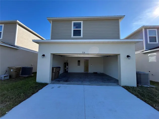a view of house and front door
