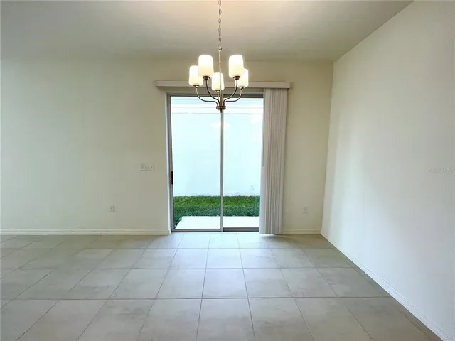 a view of a room with windows