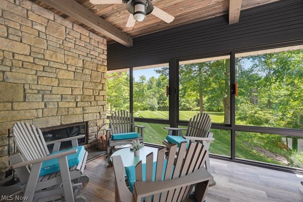 1758 Meander Way Mogadore, OH 44260 - Photo 26 of 50 Morning Room with Fireplace
