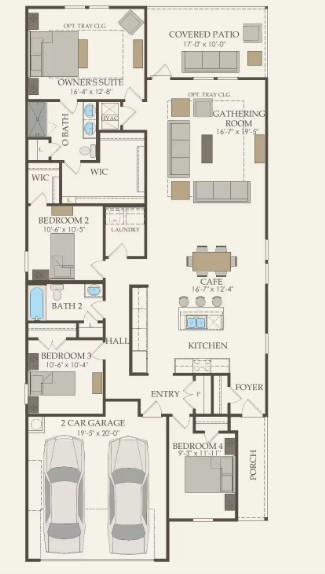 198 Rubber Tree Way Buda, TX 78610 - Photo 2 of 8 Pulte Homes, Chatfield/LS202 floor plan