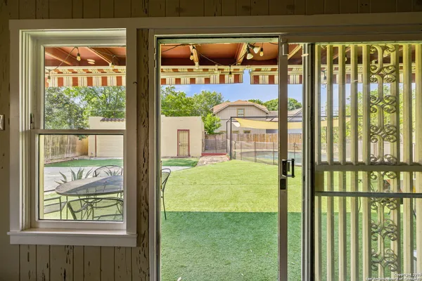a view of an entrance door of the house