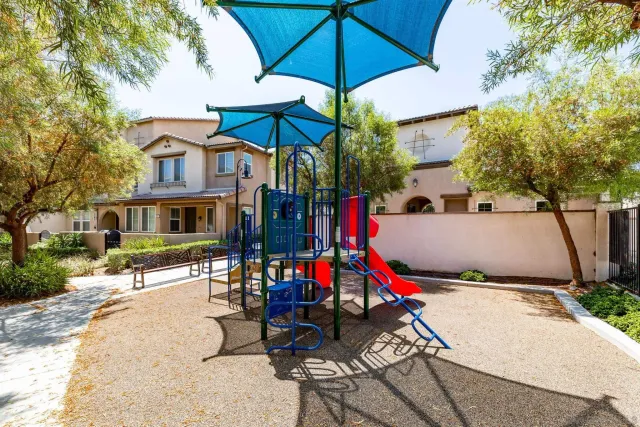 a white house with a outdoor space