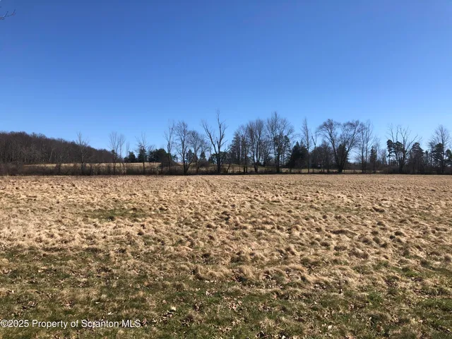 a view of a lake with houses in the background