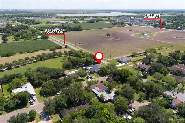 an aerial view of a city