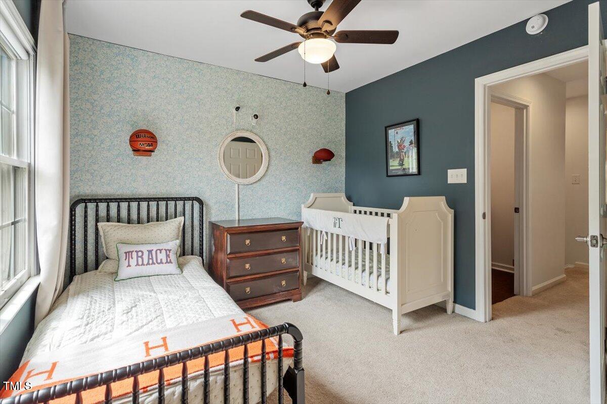 9608 Elham Court Raleigh, NC 27615 - Photo 19 of 28 Another Secondary Upstairs Bedrooom (with Closet)