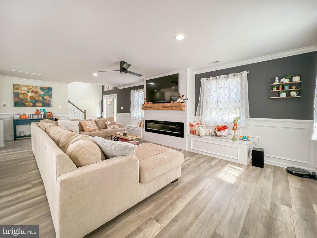 63 Red Maple Lane Levittown, PA 19055 - Photo 12 of 45 Fireplace with Custom Built Surround and Storage