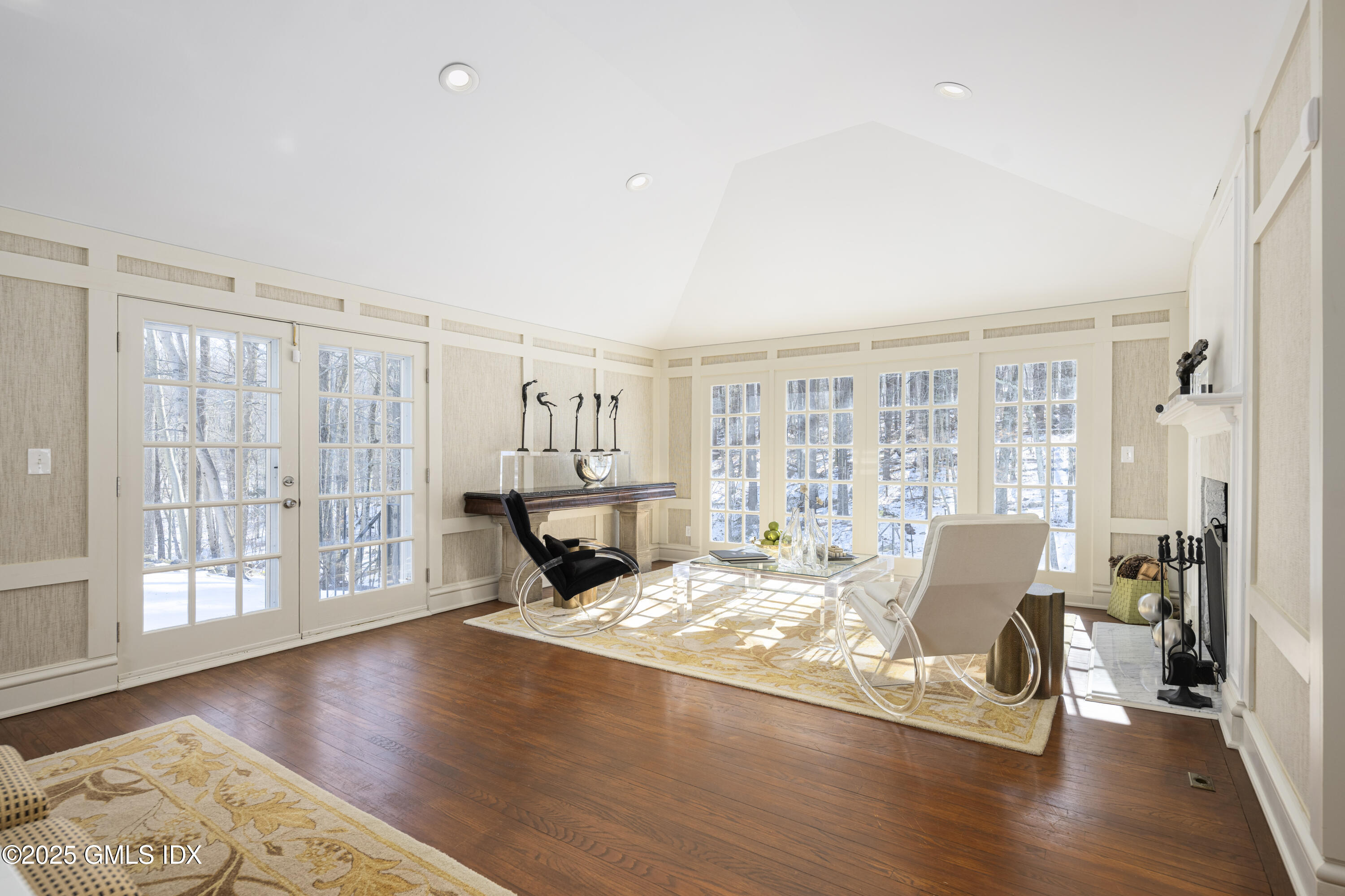 44 North Porchuck Road Greenwich, CT 06831 - Photo 18 of 61 a living room with furniture window and wooden floor