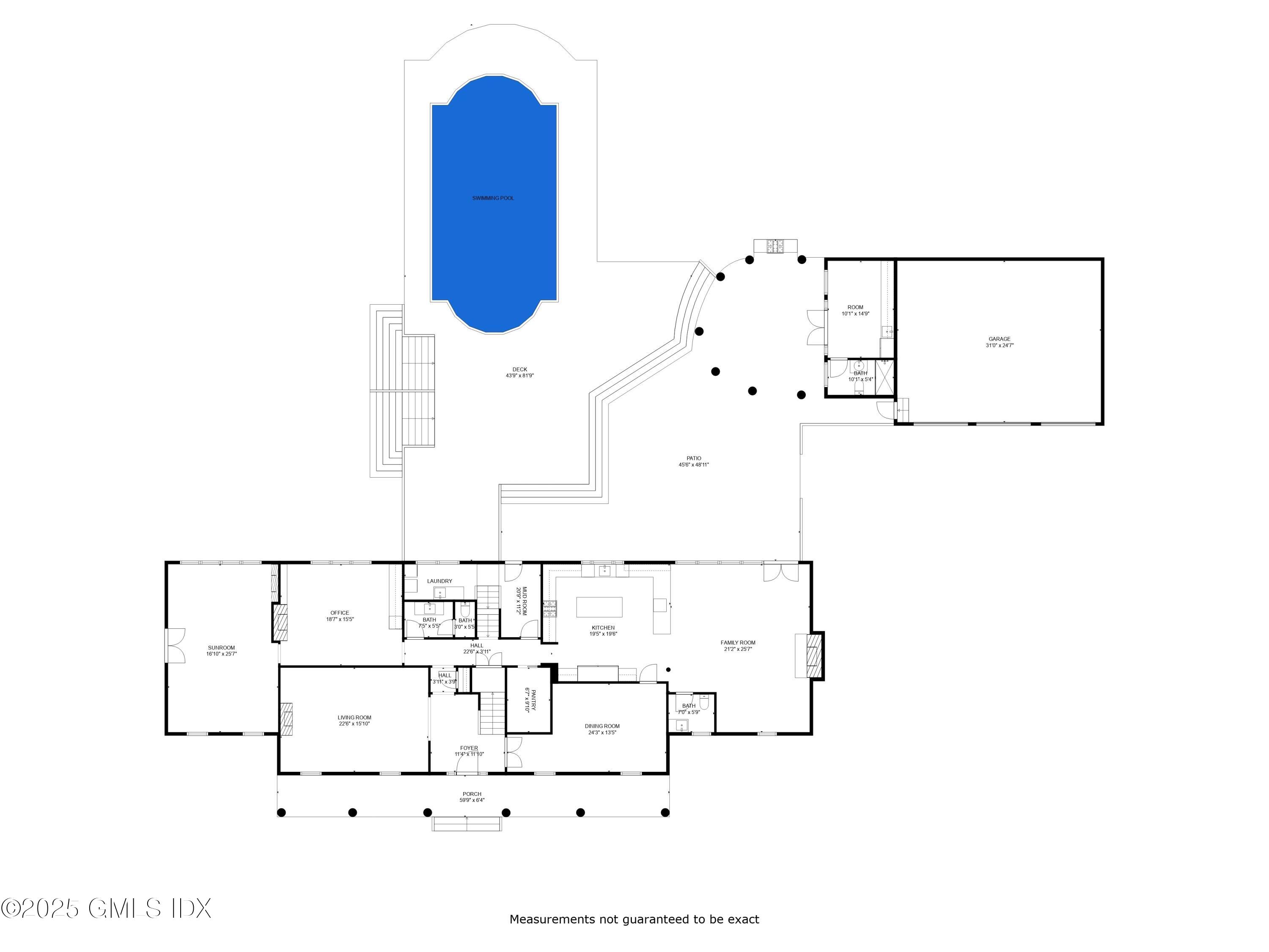 44 North Porchuck Road Greenwich, CT 06831 - Photo 58 of 61 1st Floor Plan
