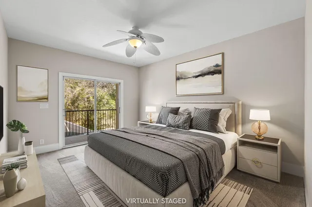 a bathroom with a double vanity sink and mirror