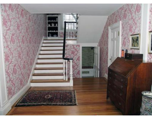 46 Welch Road Brookline, MA 02445 - Photo 10 of 15 a view of entryway and hall with wooden floor