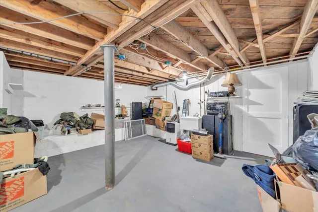 a view of storage and utility room