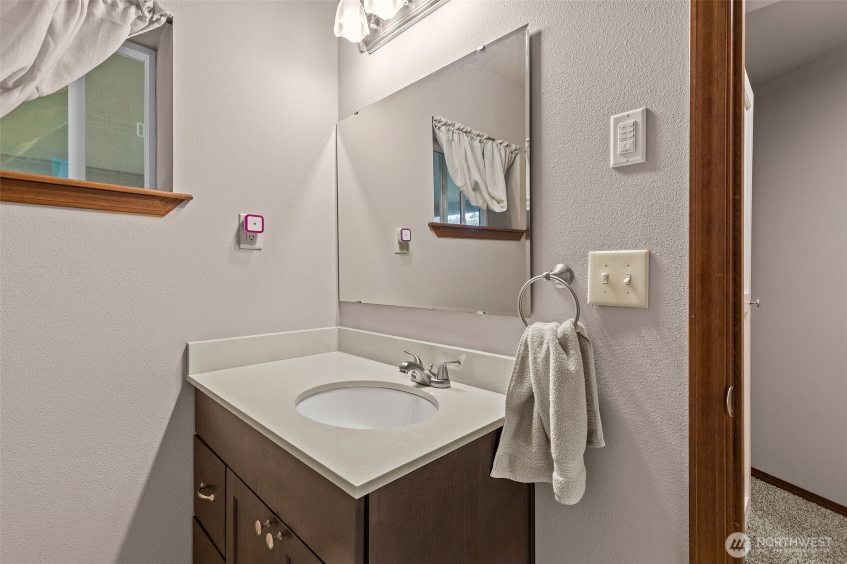13314 Yeager Road Monroe, WA 98272 - Photo 19 of 40 a bathroom with a sink vanity and mirror