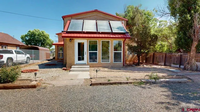 front view of a house with a porch