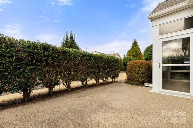 a view of a house with a outdoor space