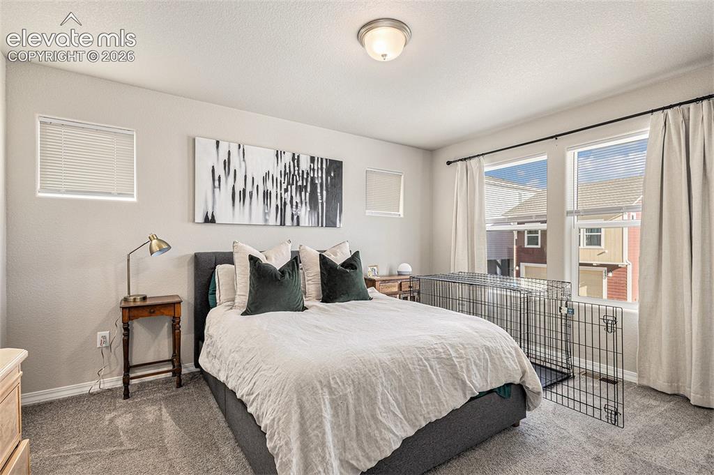 2940 Magic Carpet Loop Colorado Springs, CO 80916 - Photo 12 of 21 a bed room with a bed and a large window