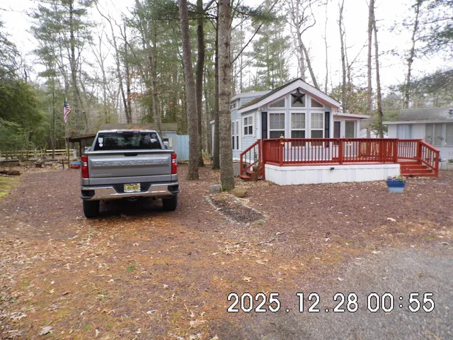 a house view with a garden space