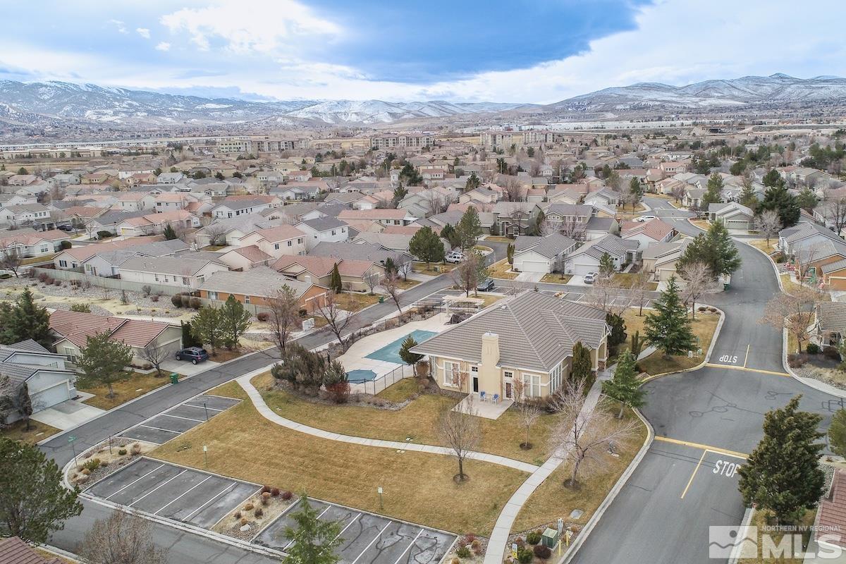 10417 Chadwell Drive Reno, NV 89521 - Photo 36 of 40 an aerial view of a house with a mountain