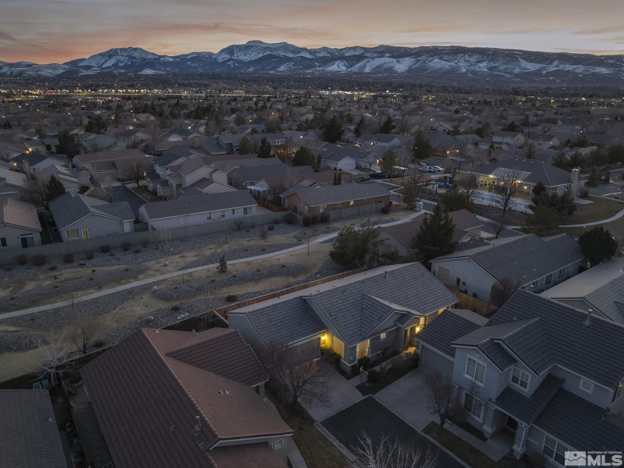 10417 Chadwell Drive Reno, NV 89521 - Photo 40 of 40 an aerial view of residential house with outdoor space