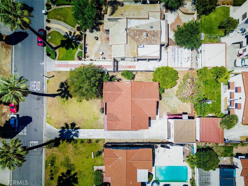 3569 Bandini Avenue Riverside, CA 92506 - Photo 46 of 51 an aerial view of residential houses with outdoor space and swimming pool