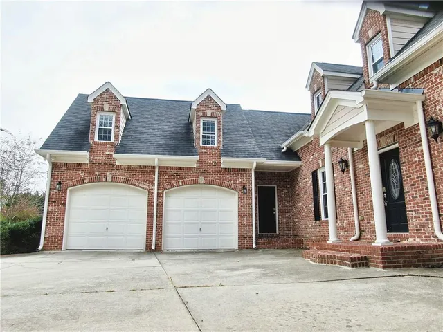 a front view of a house
