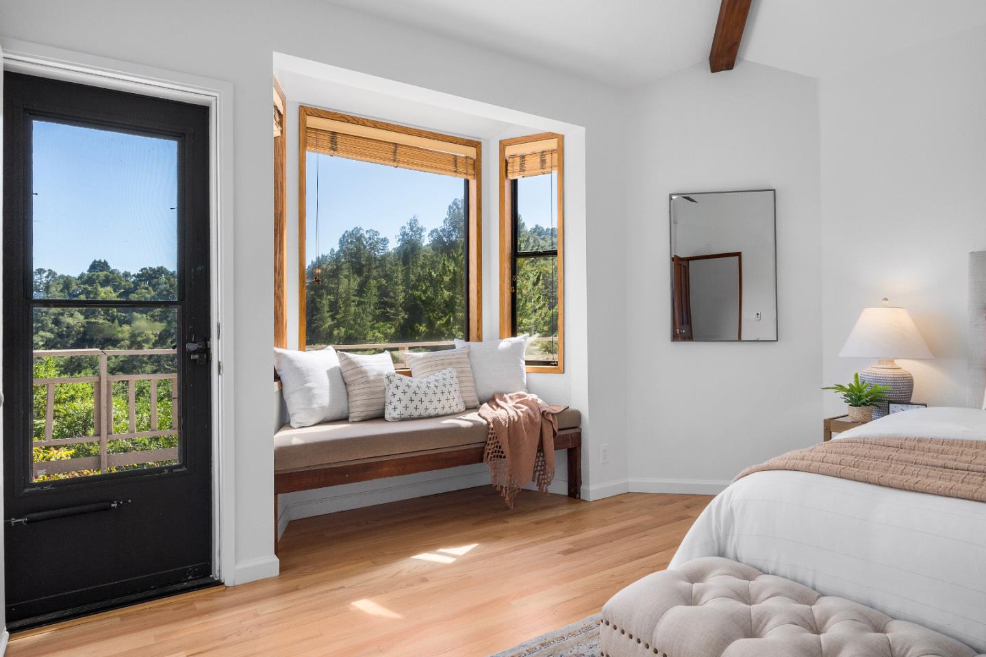 220 Hidden Valley Ridge Soquel, CA 95073 - Photo 20 of 66 a bedroom with a bed and a large window