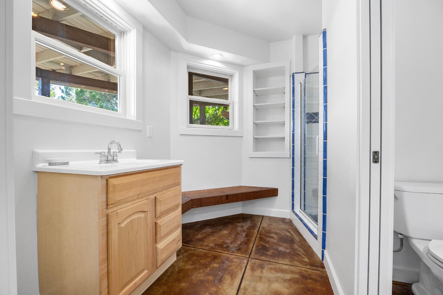 220 Hidden Valley Ridge Soquel, CA 95073 - Photo 37 of 66 a spacious bathroom with a sink mirror and a bathtub