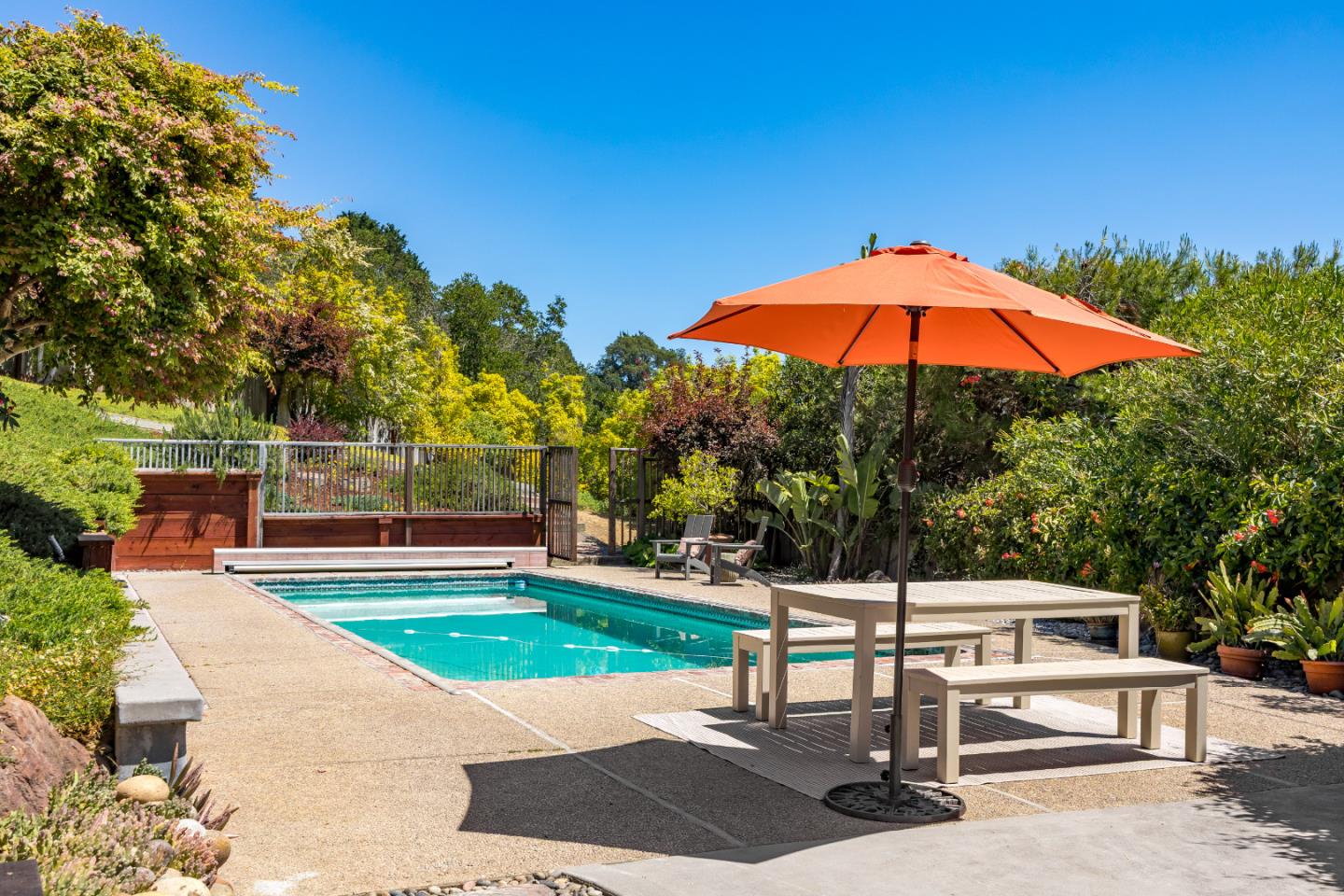 220 Hidden Valley Ridge Soquel, CA 95073 - Photo 43 of 66 a view of a backyard with sitting area