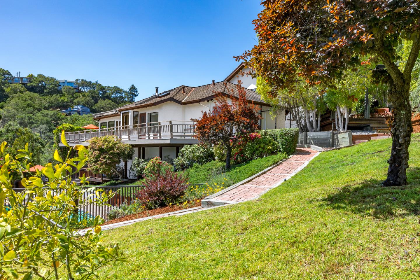 220 Hidden Valley Ridge Soquel, CA 95073 - Photo 52 of 66 a view of a house with a yard and plants