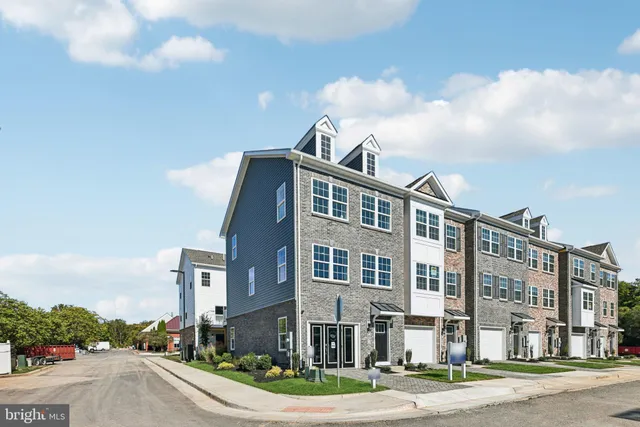 a front view of a building