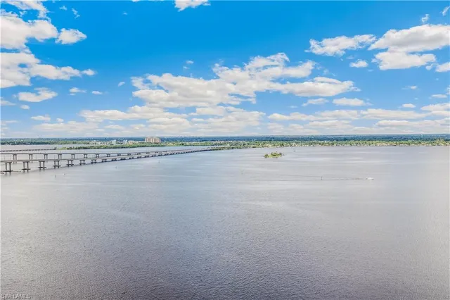 a view of an ocean and beach
