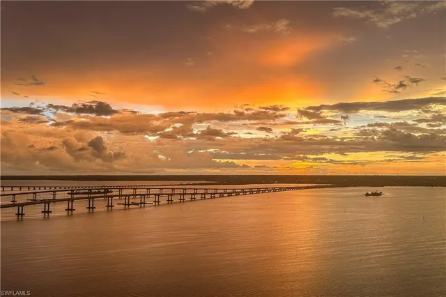 a view of an ocean and beach
