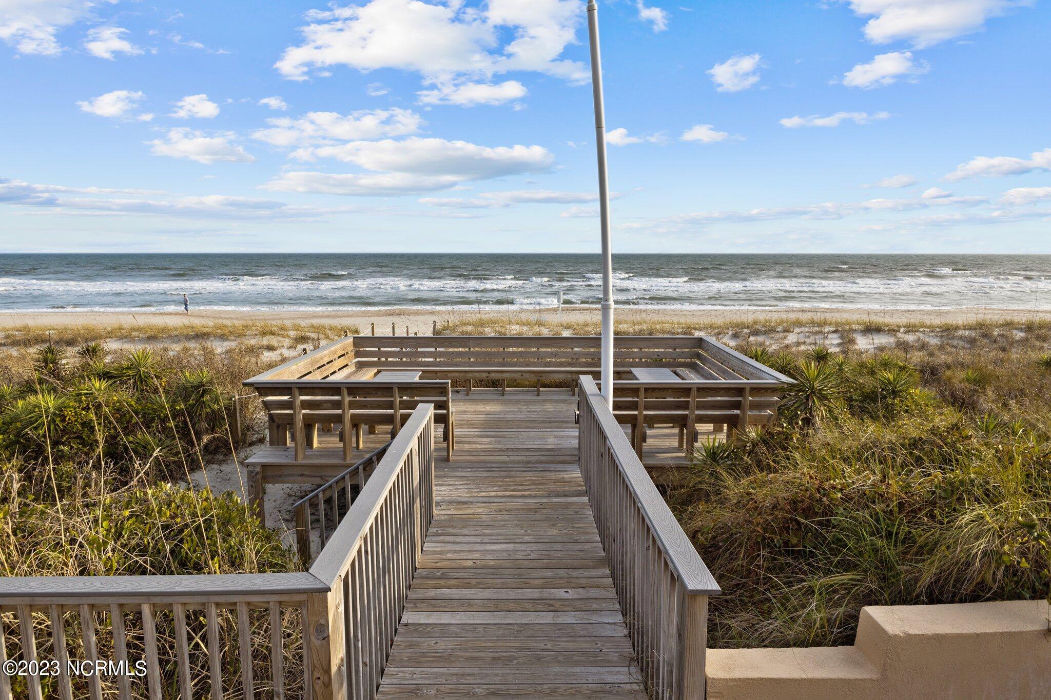 2305 West Fort Macon Road, Unit 507 Atlantic Beach, NC 28512 - Photo 42 of 53 Walkway from the condo to the beach