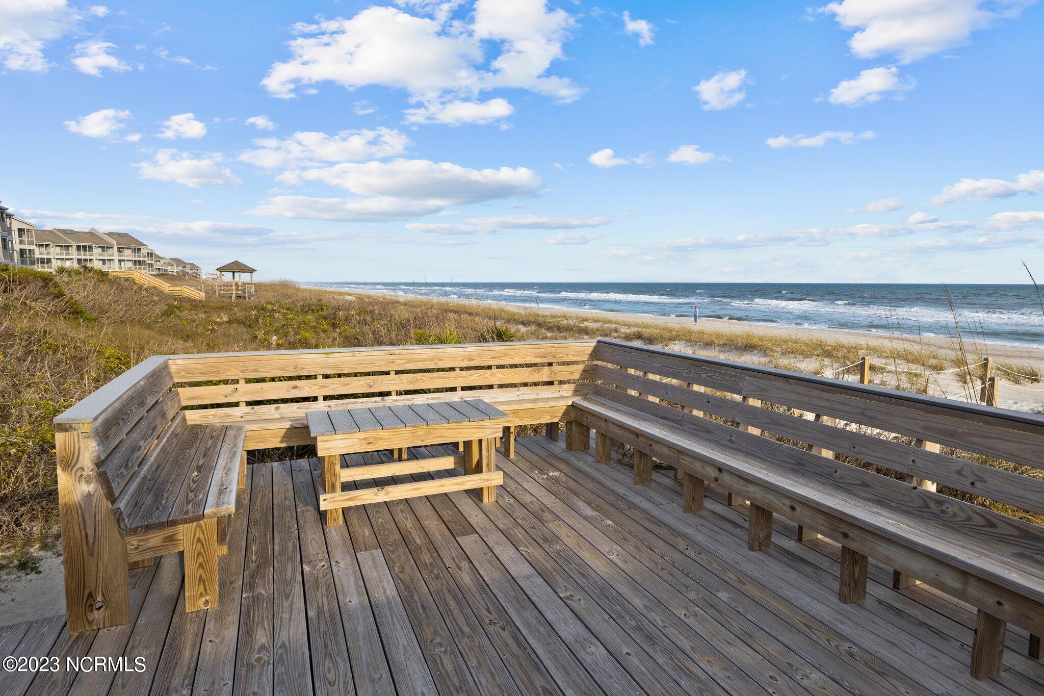 2305 West Fort Macon Road, Unit 507 Atlantic Beach, NC 28512 - Photo 43 of 53 Resting and rinsing area at the end of the walkway