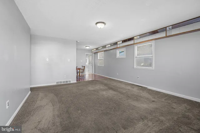 a view of an empty room