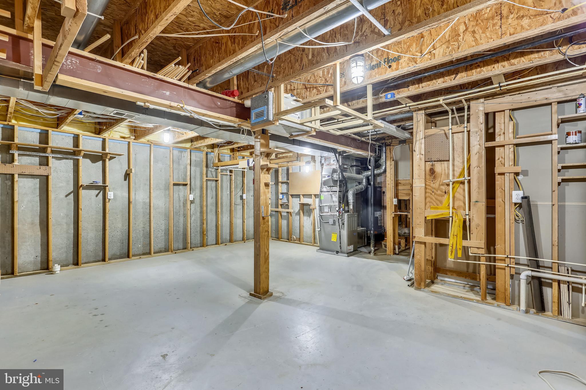 18519 Cornflower Road Boyds, MD 20841 - Photo 28 of 35 Huge Unfinished Storage Room used as a Workshop