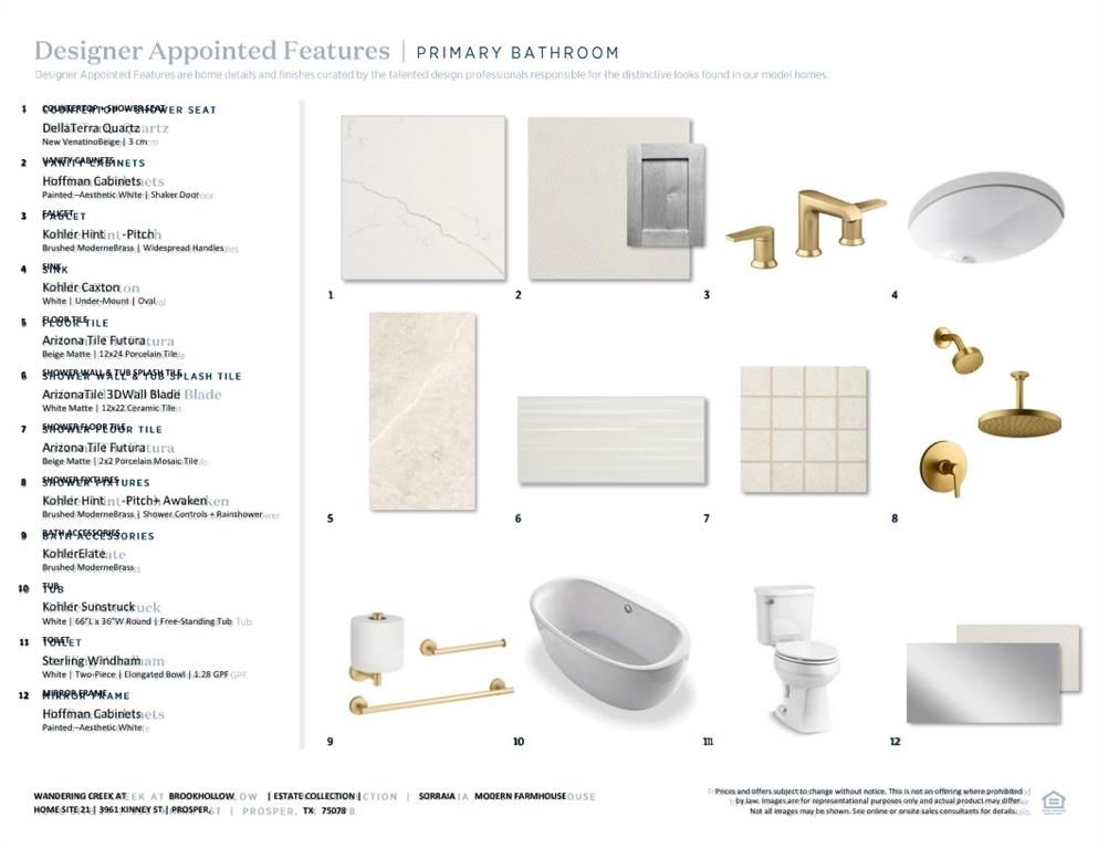 3961 Kinney Street Prosper, TX 75078 - Photo 10 of 13 a bathroom with a bathtub and a sink