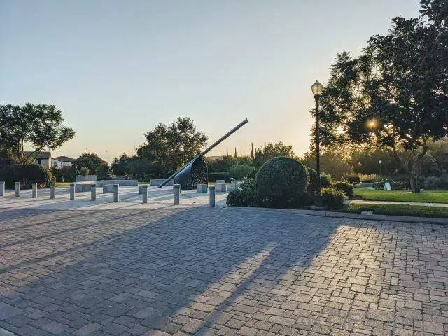 a view of backyard with green space